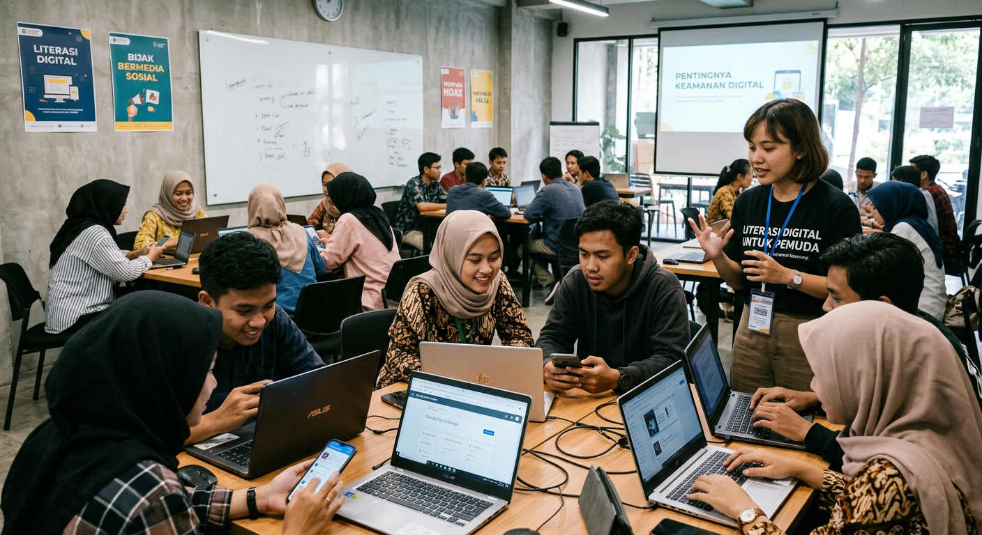 Workshop Literasi Digital Pemuda - kegiatan LIVESGP TEGAL