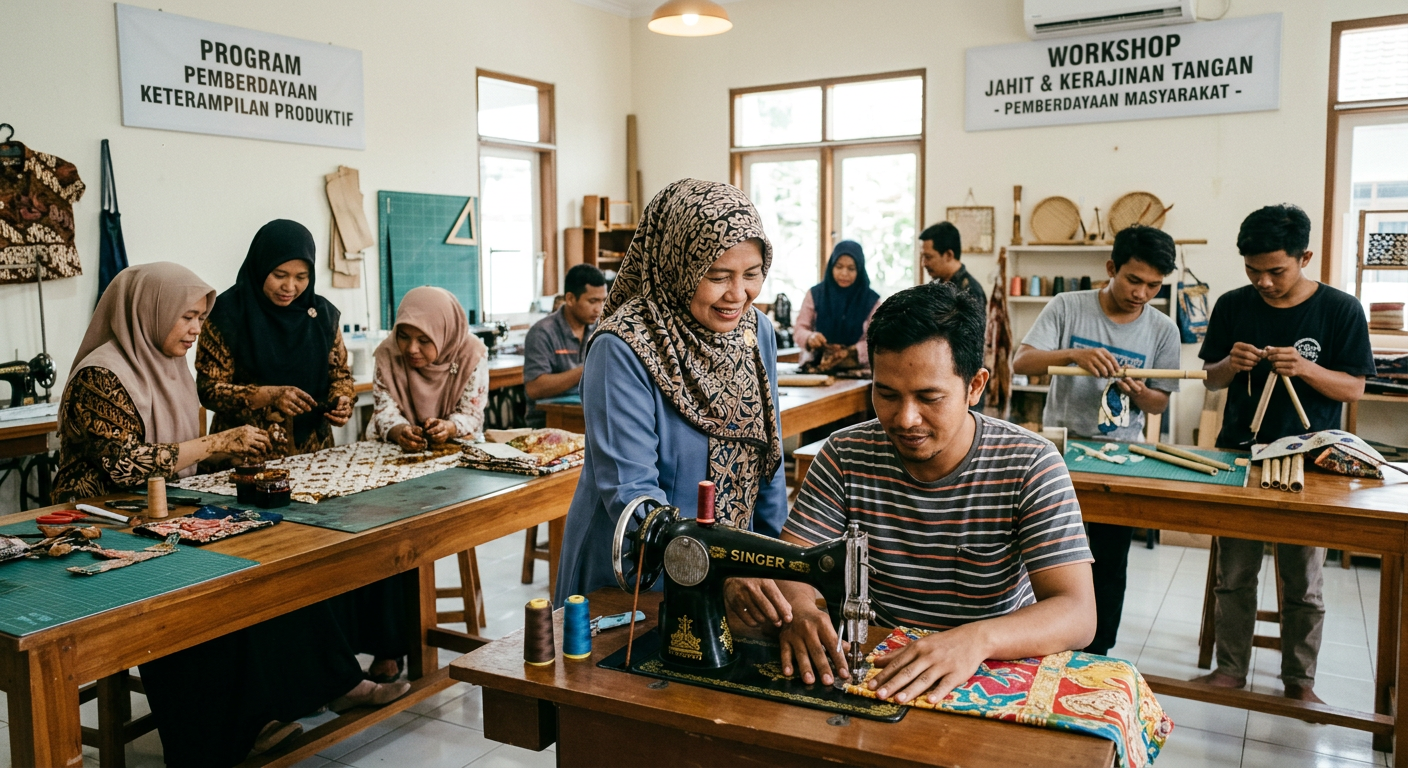 LIVESGP TEGAL Berdaya - Program pemberdayaan masyarakat dan peningkatan keterampilan produktif.